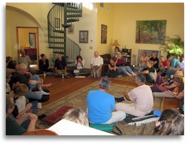 Meeting space for group retreats for yoga, meditation, women's retreats and healing retreats can be indoors or outside.